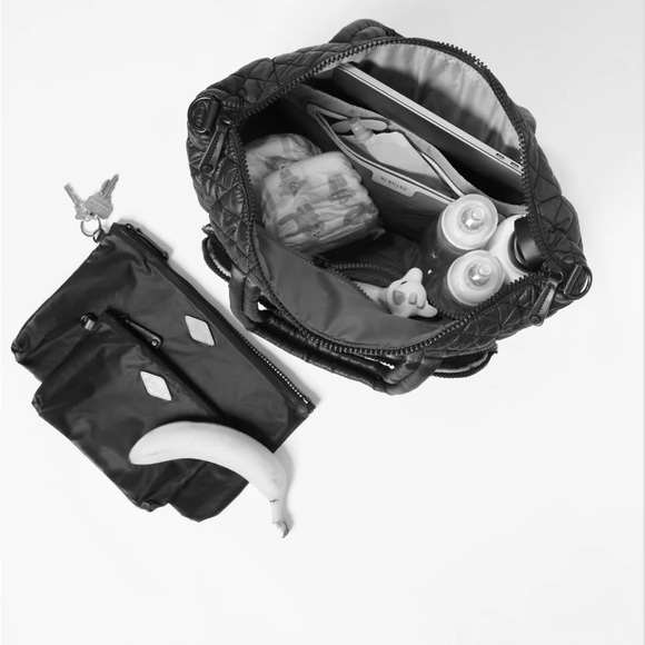 MZ Wallace Brown Quilted Women's Bag - Picture 11 of 13